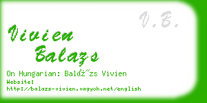 vivien balazs business card